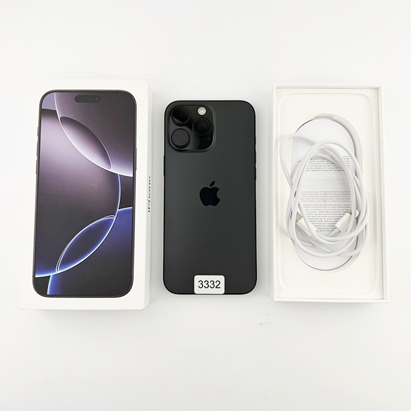 Apple iPhone 16 Pro Max 256GB Black Titanium Б/У №3332 (Стан 9/10)