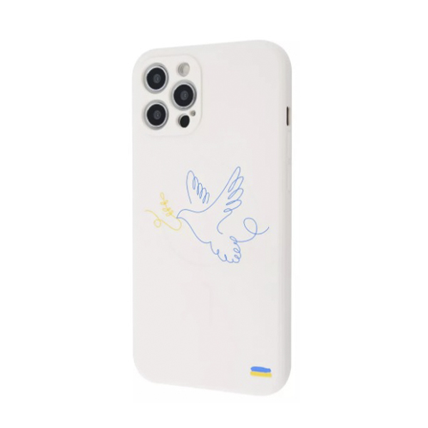 Чохол Wave Ukraine Edition Case для Apple iPhone 13 Pro Max with MagSafe Dove of Peace