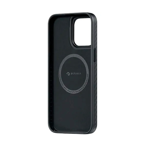 Чехол Pitaka iPhone 15 Pro Max Case with MagSafe Black/Grey (KI1501PMPA)