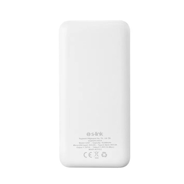 Зовнішній акумулятор S-Link G101 10000 mAh White + USB-лампа XO Y1