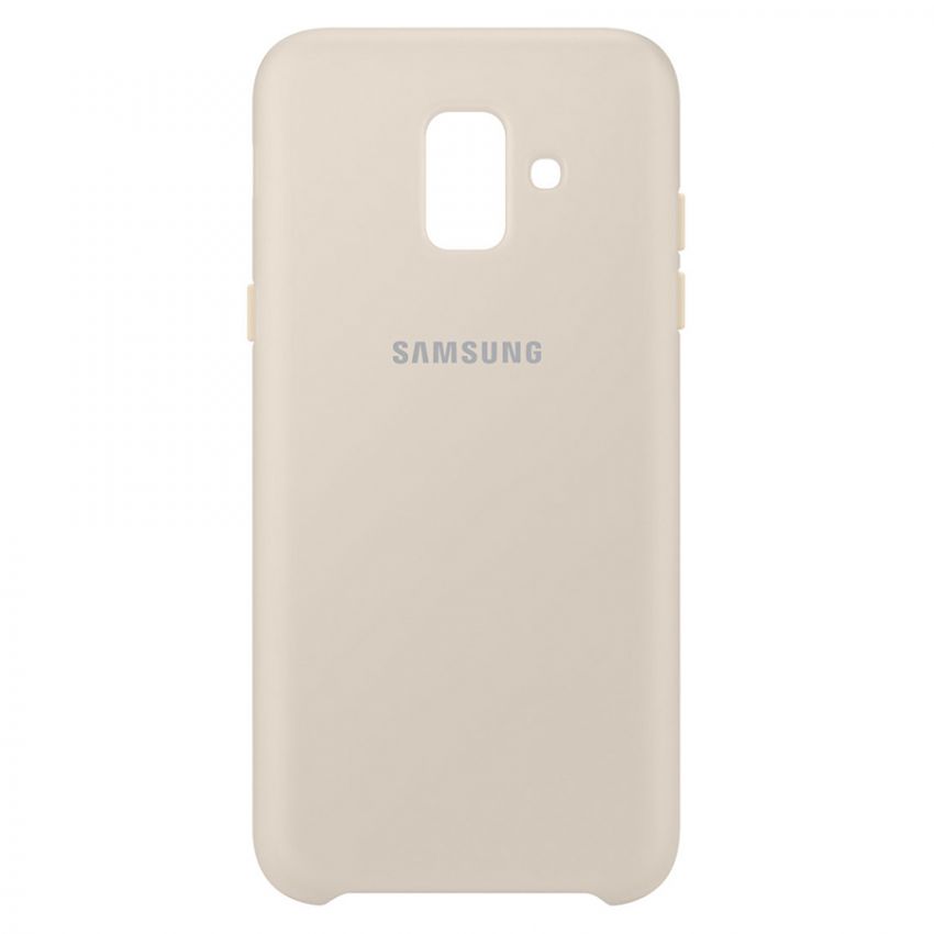 Чехол накладка Samsung A6 2018 EF-PA600CFEGRU Layer Cover (Gold)
