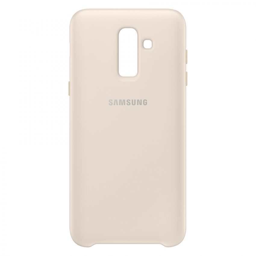 Чехол накладка Samsung J8 2018 EF-PJ810CFEGRU Layer Cover (Gold)