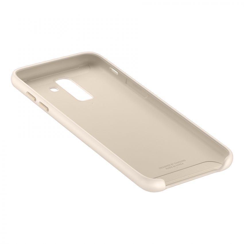 Чехол накладка Samsung J8 2018 EF-PJ810CFEGRU Layer Cover (Gold)