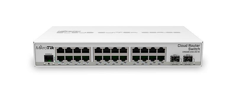 Мережевий комутатор Ethernet CRS326-24G-2S+IN MIKROTIK