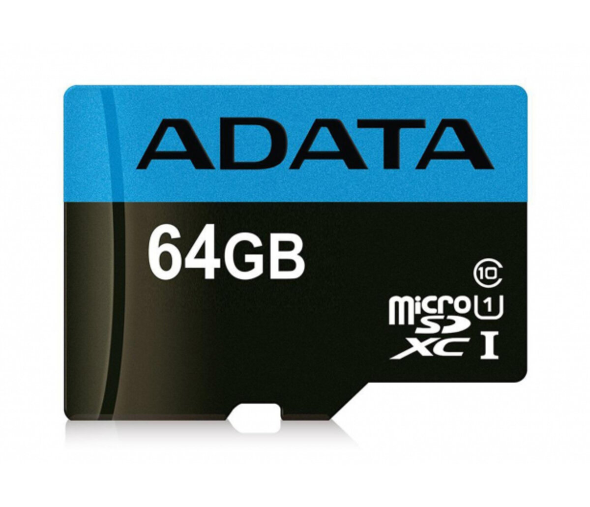 microSDXC (UHS-1) A-DATA Premier 64Gb Class 10 A1 (R-100Mb/s)  (adapter SD)