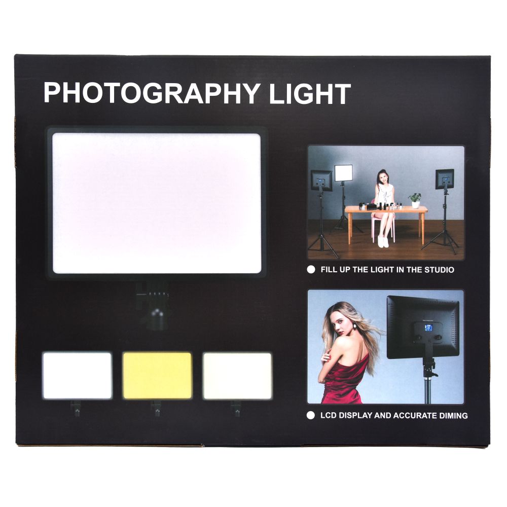 Набір для блогерів 2 в 1 LED Camera Light 36 см A-111 + тренога 2.1 m Black