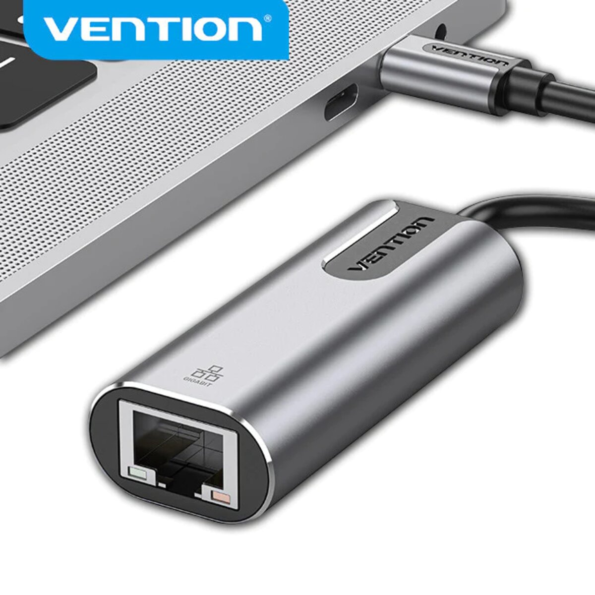 Адаптер Vention USB-C to Gigabit Ethernet Adapter 0.15M Gray Aluminum Alloy Type (CFNHB)