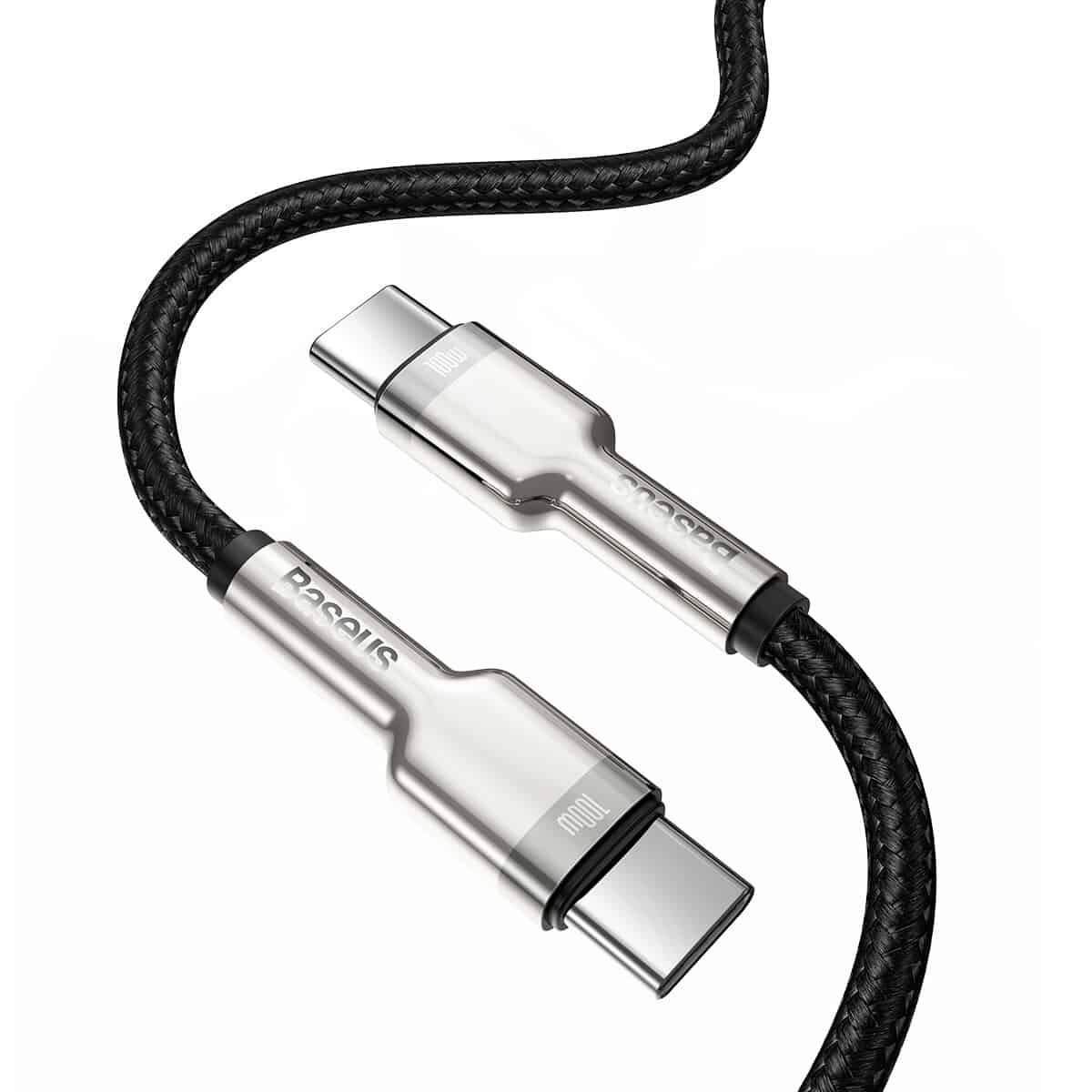 Кабель Baseus Cafule Series Metal Data Cable Type-C to Type-C 100W 2m Black