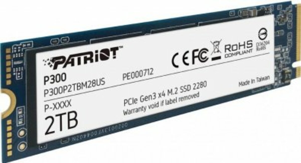 SSD M.2 Patriot P300 2TB NVMe 2280 PCIe 3.0x4 3D NAND TLC