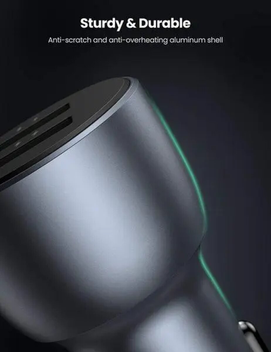Автомобільний зарядний пристрій UGREEN CD213 Fast Car Charger (Dark Blue) (UGR-10144)