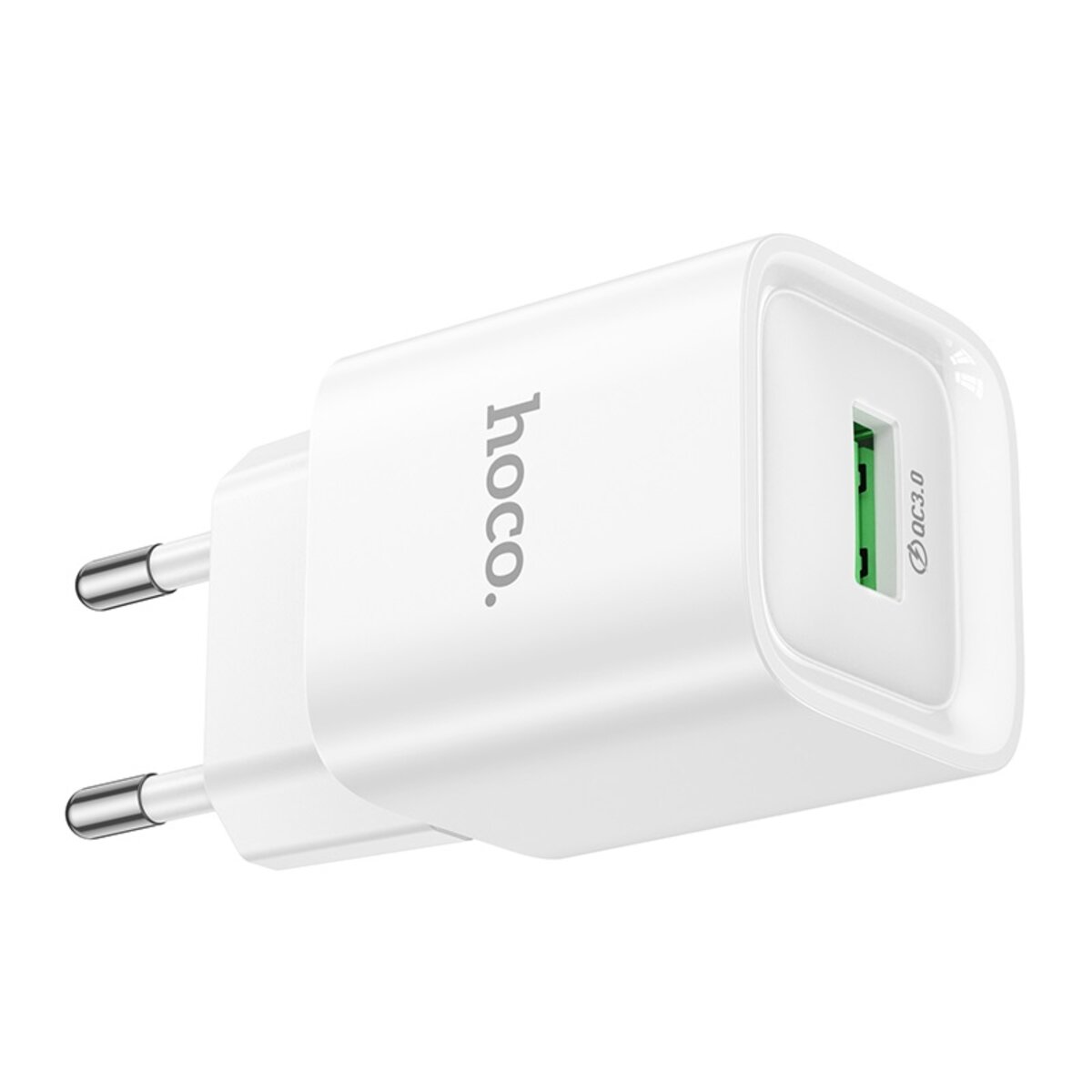 Мережевий зарядний пристрій HOCO C145A Charm single port QC3.0 charger (EU) White