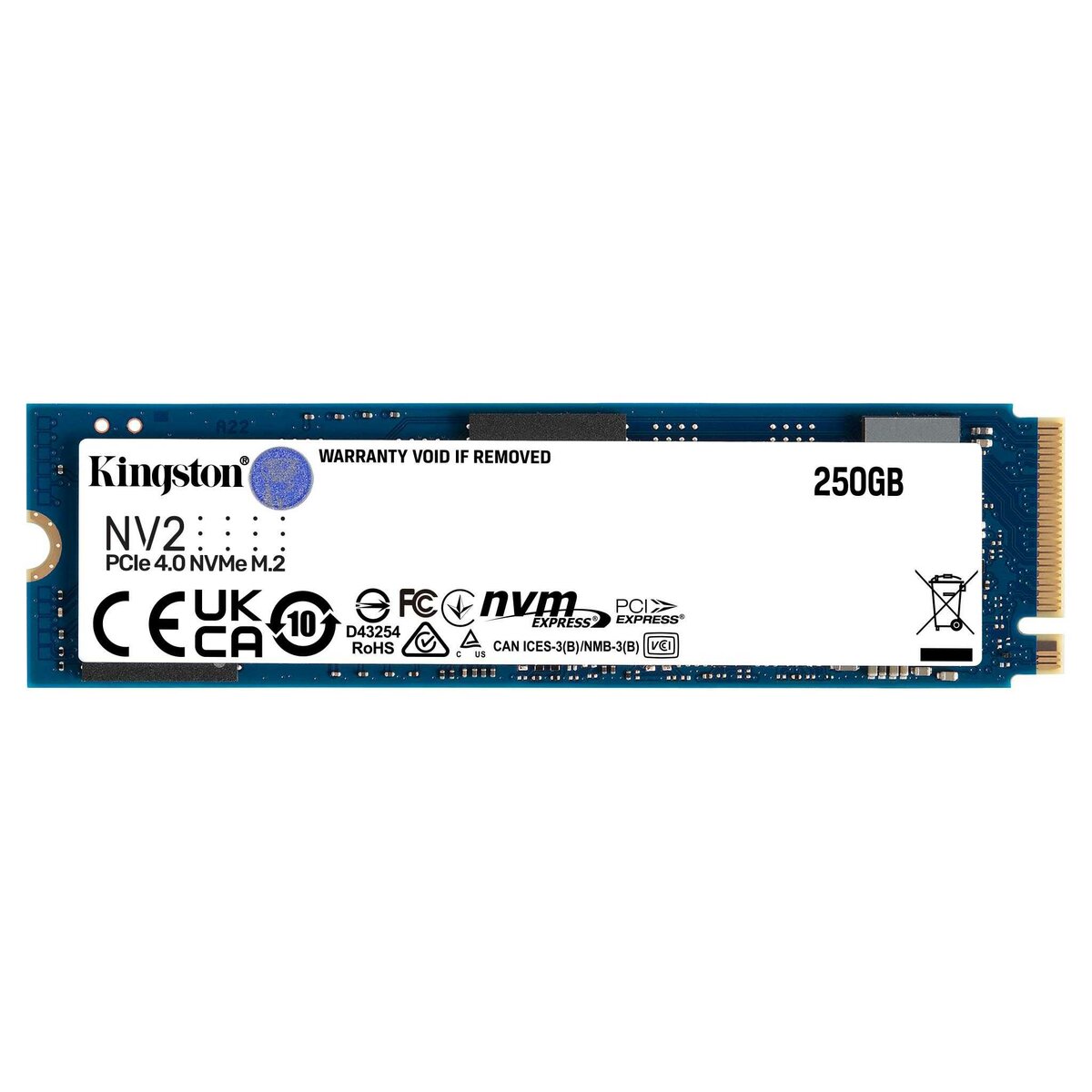 SSD M.2 Kingston NV2 250GB NVMe 2280 PCIe 3.0 x4 3D NAND