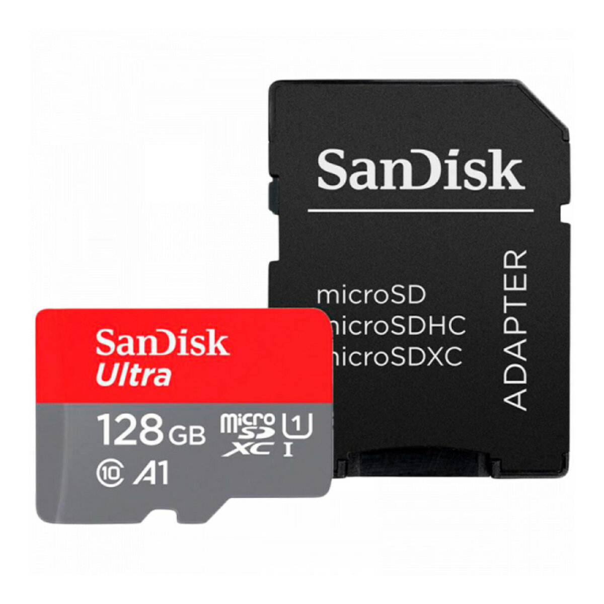 microSDXC (UHS-1) SanDisk Ultra 128Gb class 10 A1 (140Mb/s) (adapter SD)