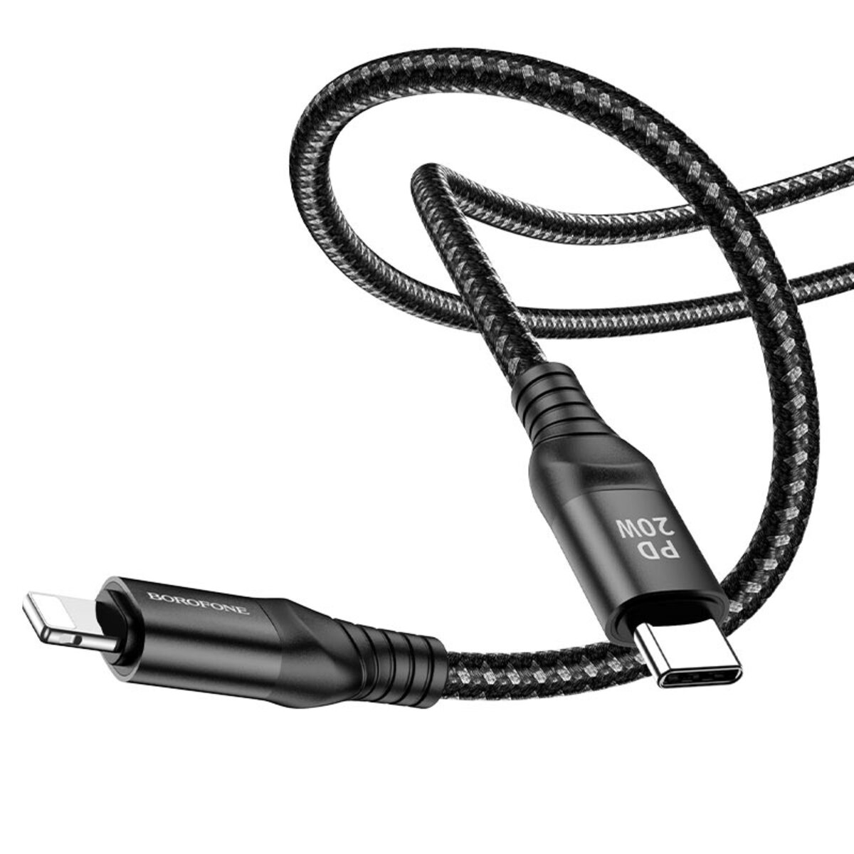 Кабель BOROFONE BX56 Delightful PD charging data cable for iP Black