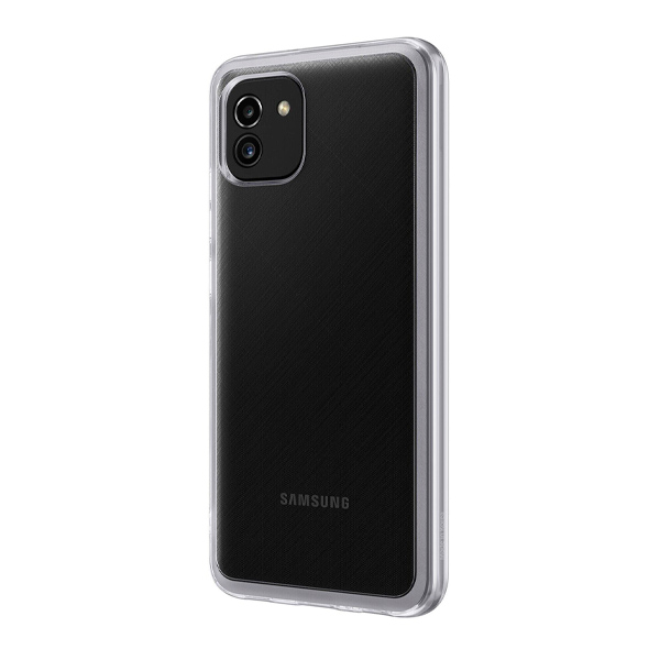 Чехол накладка Samsung A035 Galaxy A03 Soft Clear Cover Transparent (EF-QA035TTEG)