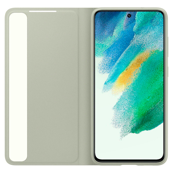 Чехол-книжка Smart Clear View Cover для Samsung Galaxy S21 FE (G990) EF-ZG990CMEGRU Olive Greeт