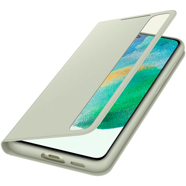 Чехол-книжка Smart Clear View Cover для Samsung Galaxy S21 FE (G990) EF-ZG990CMEGRU Olive Greeт