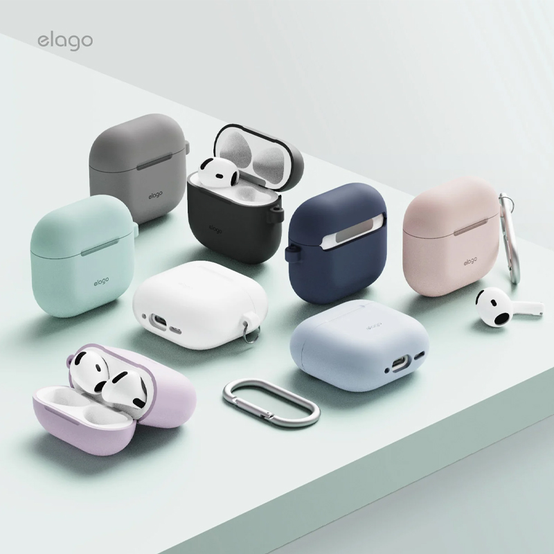 Футляр для наушников Elago Liquid Hybrid Hang Stone for Airpods 4rd Gen (EAP4RH-HANG-ST)