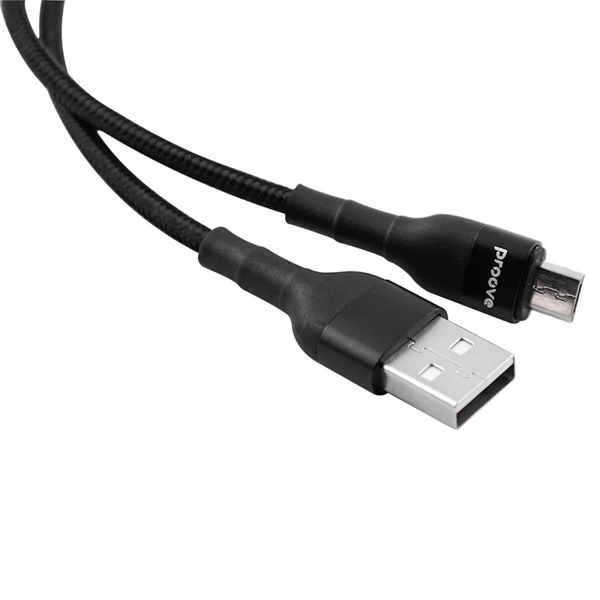 Кабель Proove Light Weft Micro USB 2.4A 1m Black