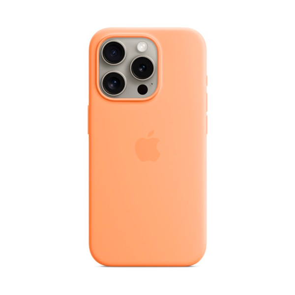 Чохол Apple iPhone 15 Pro Max Silicone Case with MagSafe Orange Sorbet (MT1W3)