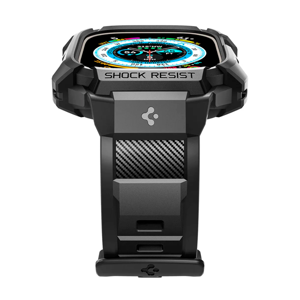 Чохол-ремінець Spigen Rugged Armor Pro для Apple Watch 49mm Black (ACS05460)