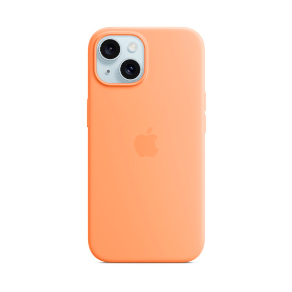 Чехол Apple iPhone 15 Plus Silicone Case with MagSafe Orange Sorbet (MT173) UA