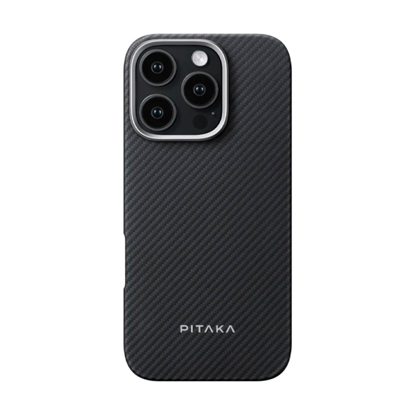 Чехол Pitaka iPhone 16 Pro Case with MagSafe Black/Grey (KI1601PA)