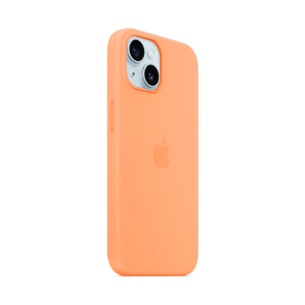 Чехол Apple iPhone 15 Plus Silicone Case with MagSafe Orange Sorbet (MT173) UA