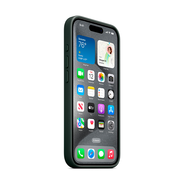 Чохол Apple iPhone 15 Pro FineWoven Case with MagSafe Evergreen (MT4U3)