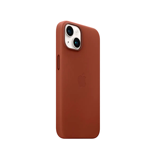 Чехол Apple iPhone 14 Leather Case with MagSafe Umber (MPP73) UA