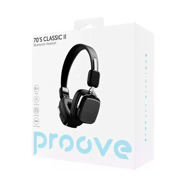 Bluetooth Навушники Proove 70's Classic II Black