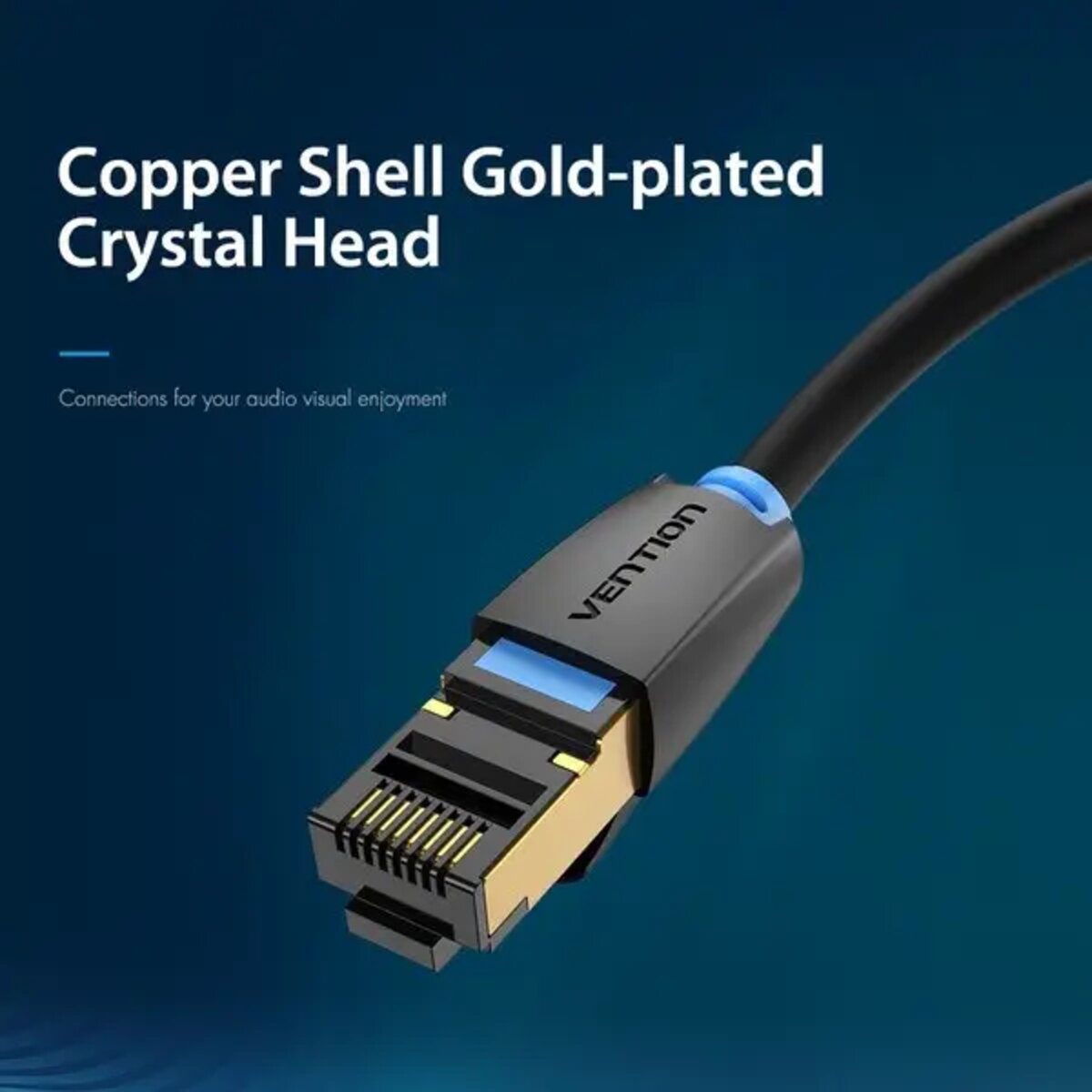Мережевий кабель Vention Cat.8 SFTP Patch Cable 3M Black (IKABI)