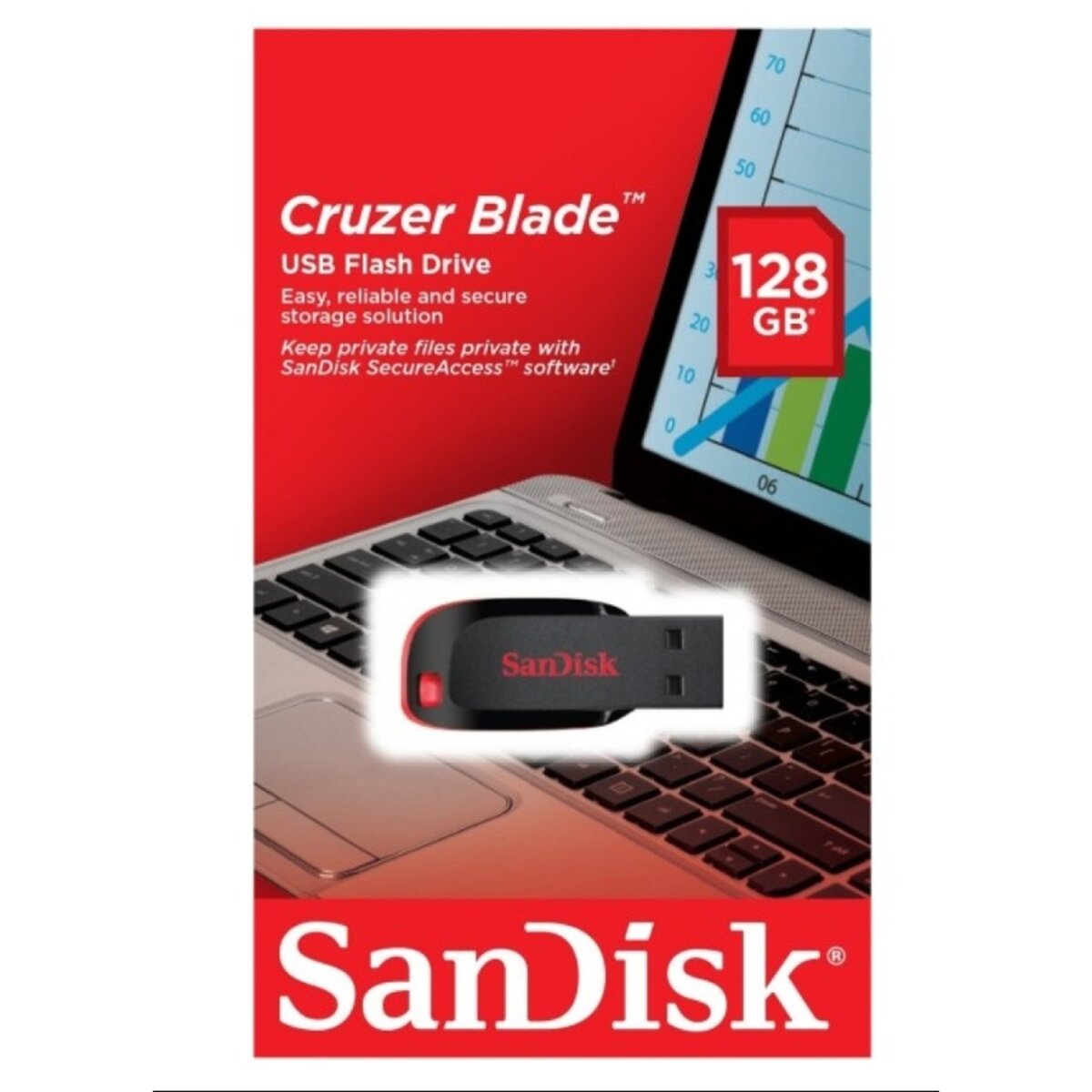 Флеш-пам'ять (накопичувач USB) USB2 128GB SDCZ50-128G-B35 SANDISK