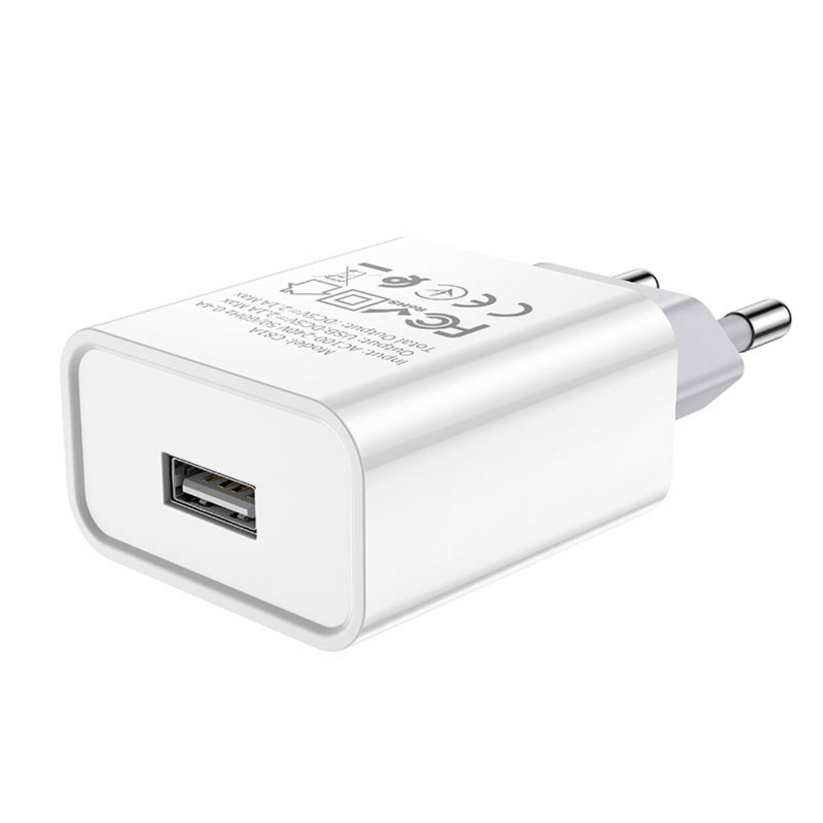Мережевий зарядний пристрій HOCO C81A Asombroso single port charger 10.5W White