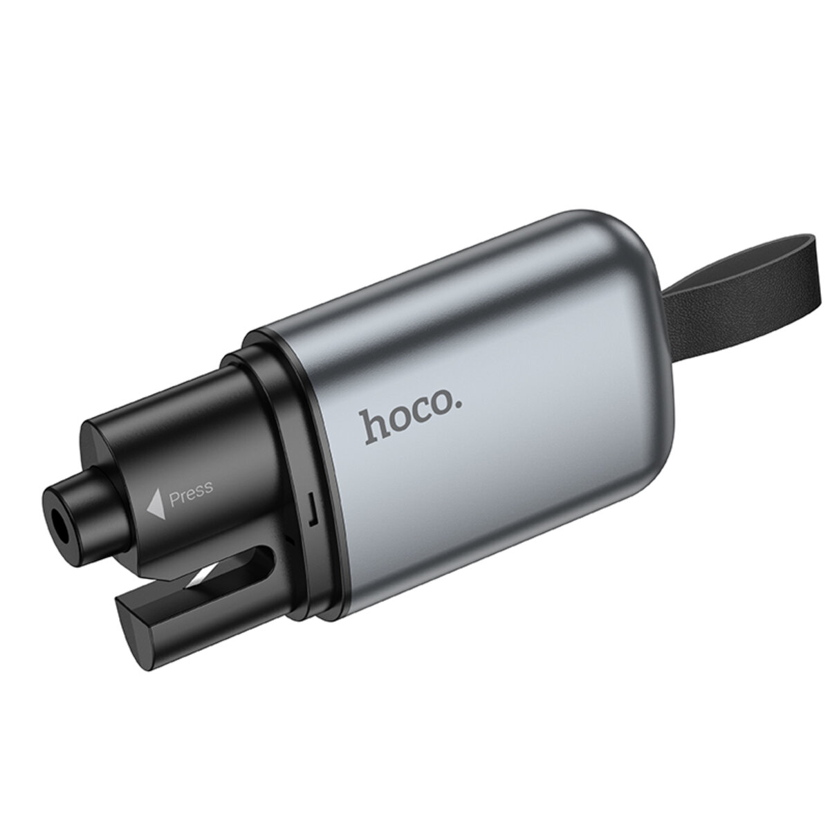 Автомобільний молоток HOCO ZP15 King car safety hammer Metal Gray