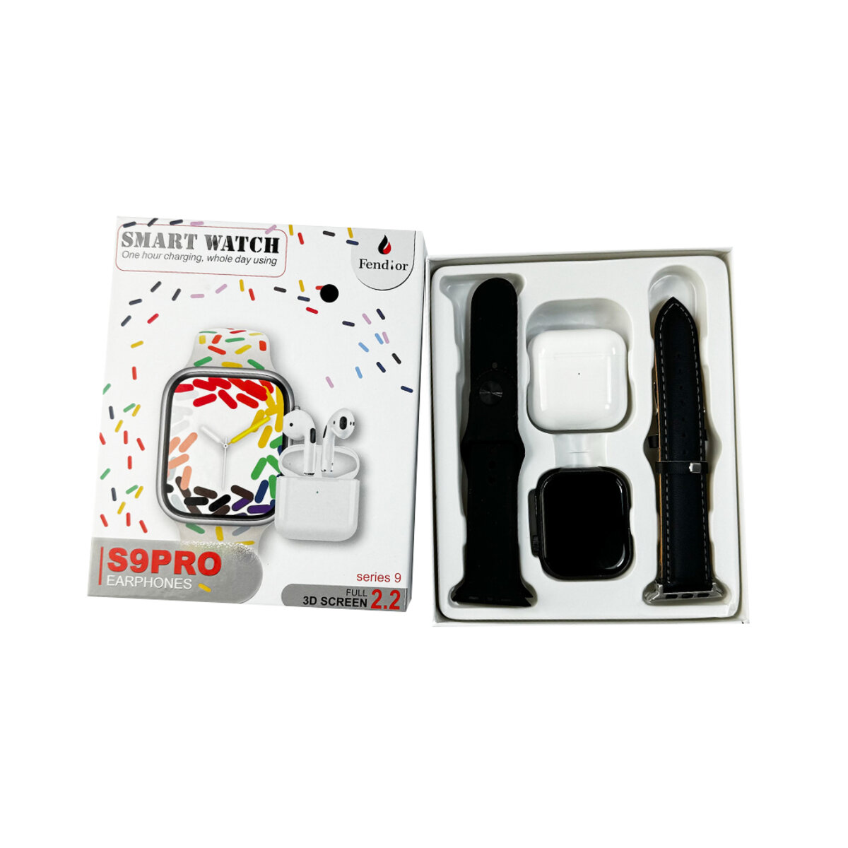 Смарт-годинник Fendior S9 Pro+TWS Black