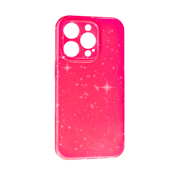 Чехол Silicon Shiny Case iPhone 15 Pro Max Glitter Ultra Pink