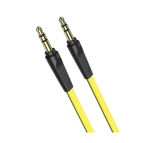Аудио кабель 3.5 - 3.5 мм Borofone BL6 1m Black/Yellow