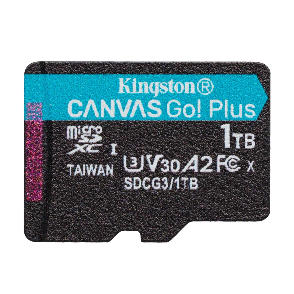 Карта пам`яті MicroSDXC 1TB UHS-I/U3 Class 10 Kingston Canvas Go! Plus R170/W90MB/s (SDCG3/1TBSP)