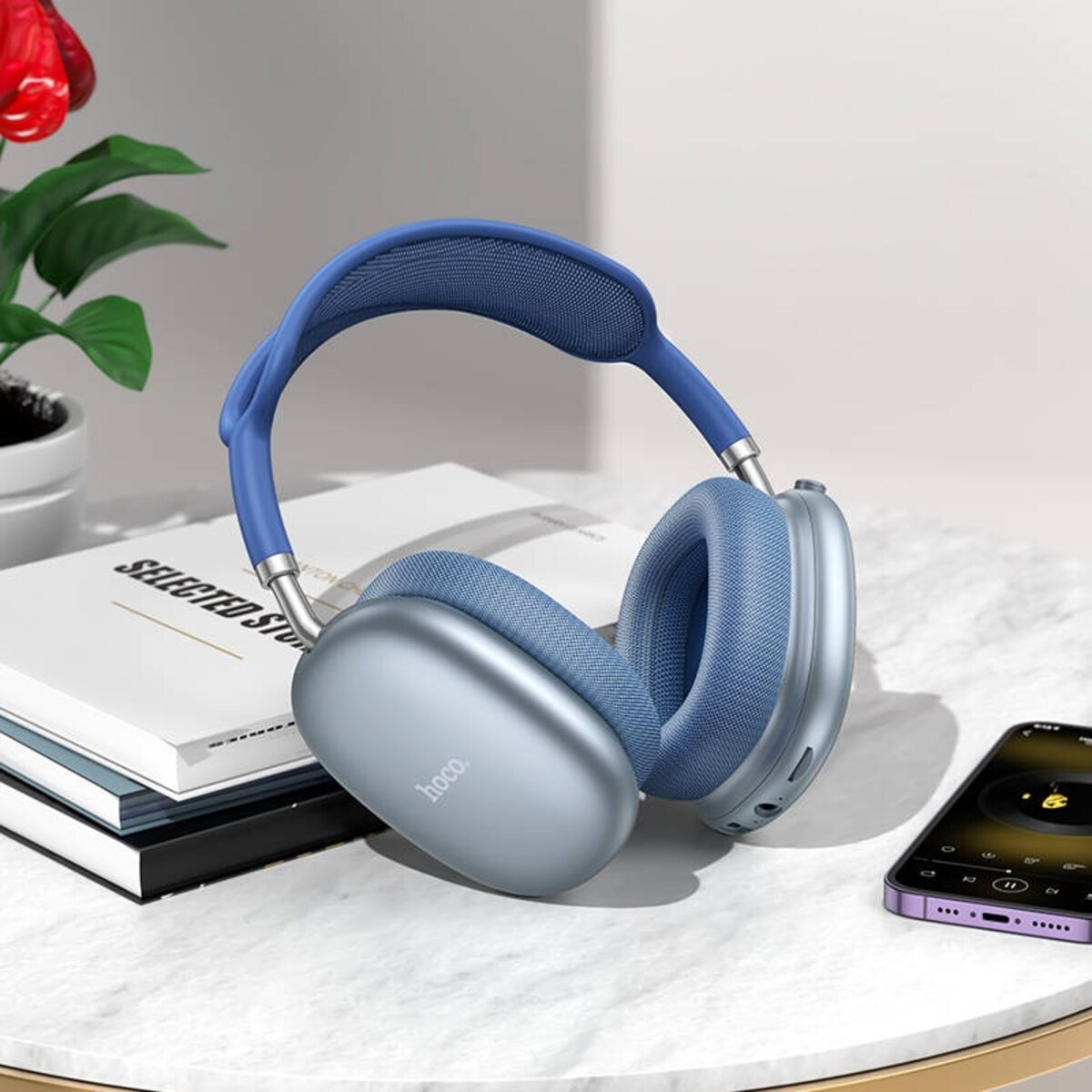 Бездротові навушники HOCO W55 Pleasing BT headphones Sky Blue