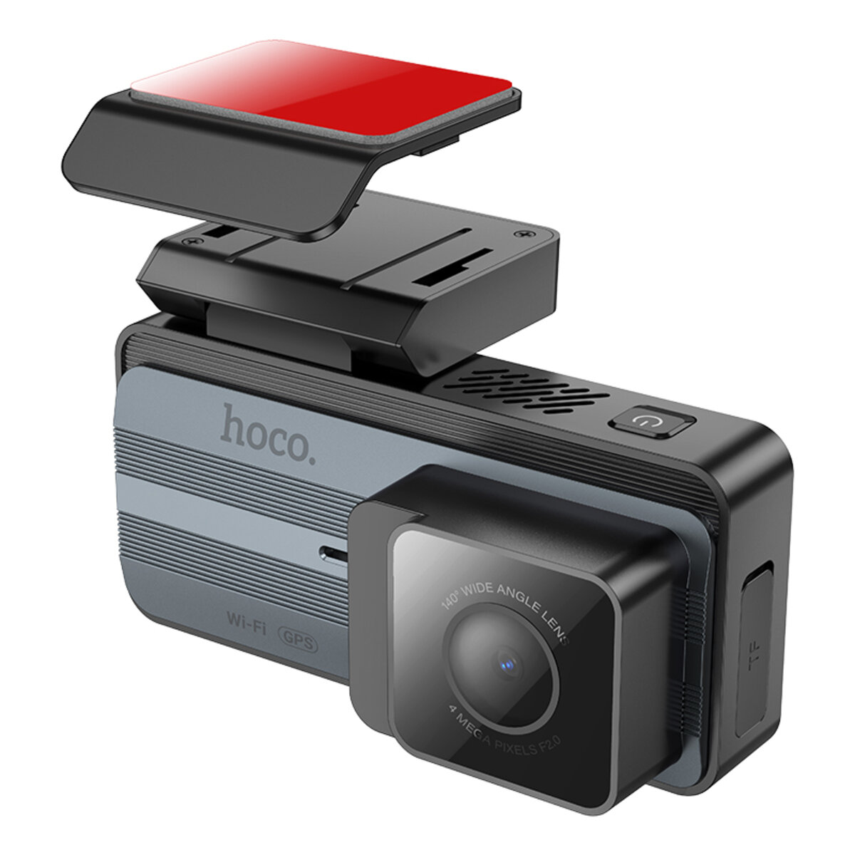 Відеореєстратор HOCO DV11 driving recorder 2K display GPS Silvery Gray