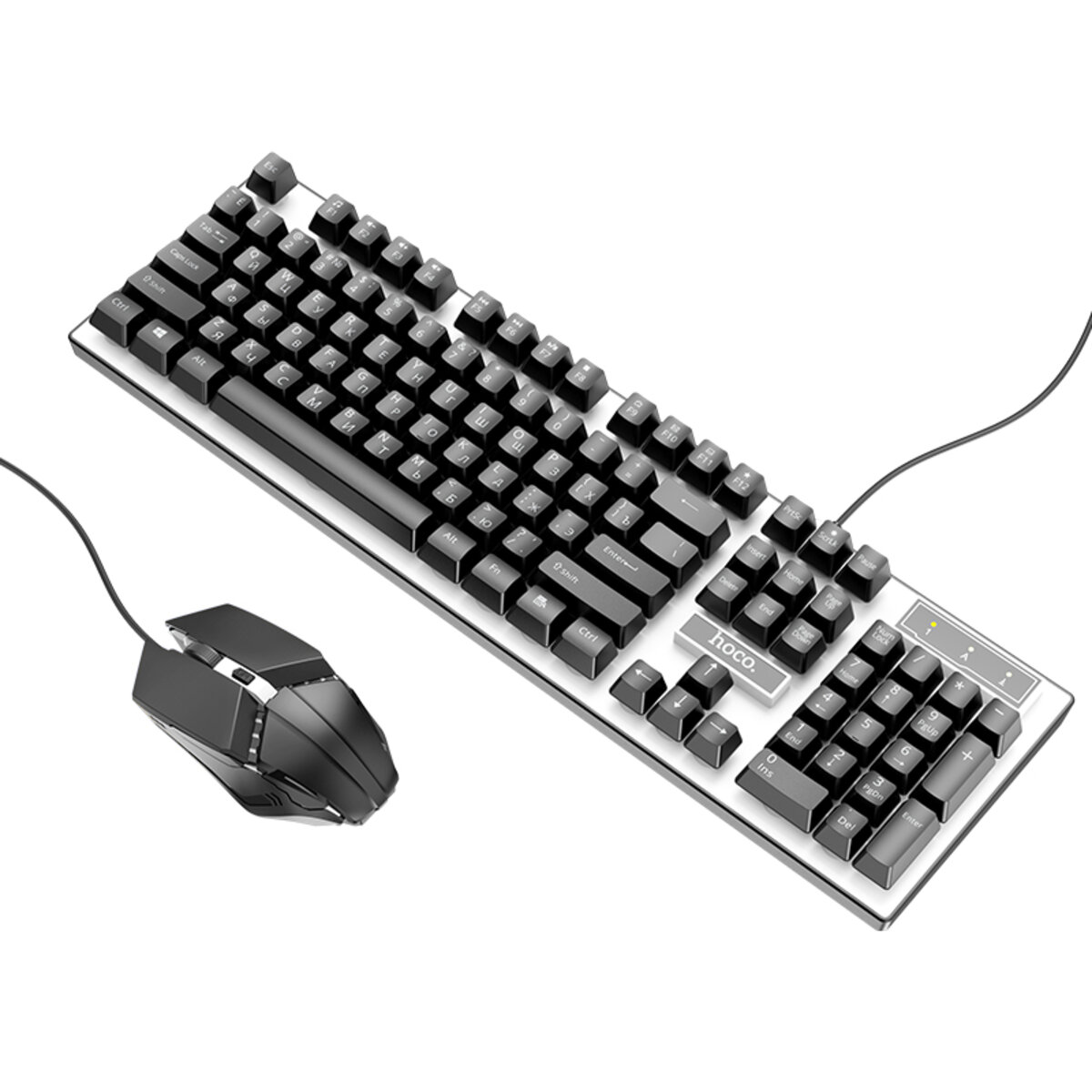 Миша + клавіатура HOCO GM18 Luminous gaming keyboard and mouse set Black