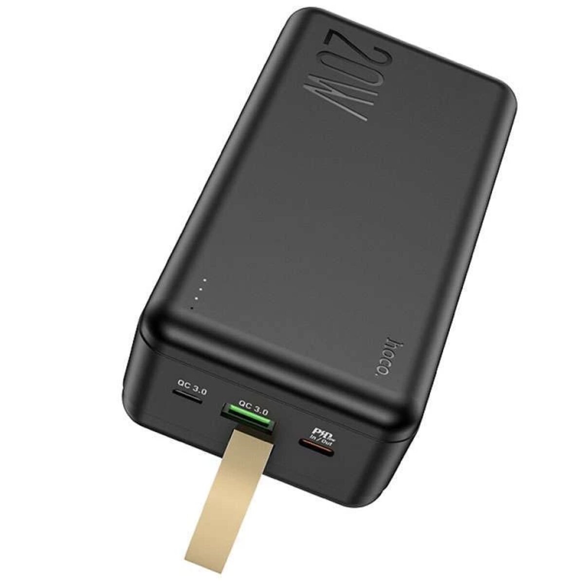 Зовнішній акумулятор HOCO J87B Tacker PD20W+QC3.0 power bank(30000mAh) Black