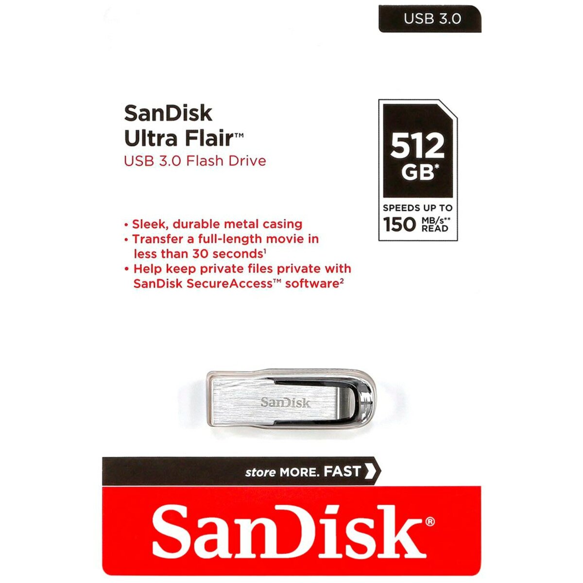 Флеш-пам'ять (накопичувач USB) USB3 512GB SDCZ73-512G-G46 SANDISK