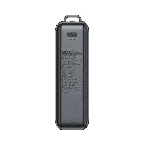 Зовнішній акумулятор Acefast M4 20000mAh 67W Black (AFM4B)