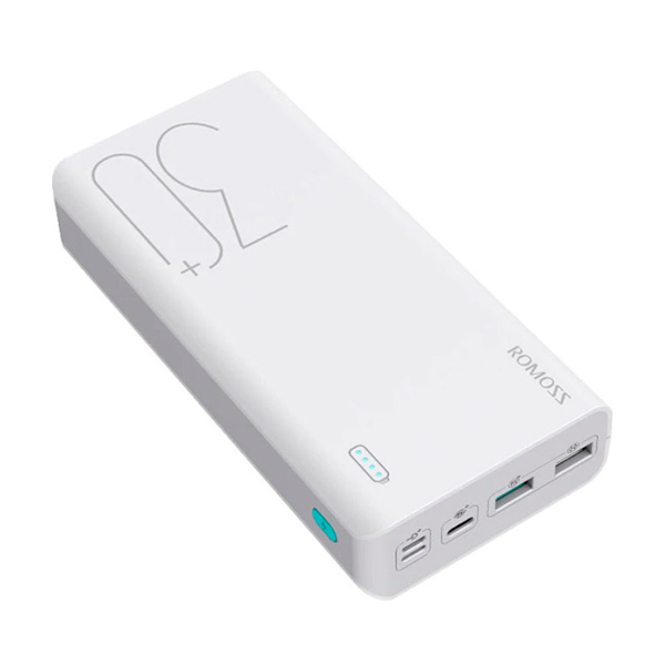 Зовнішній акумулятор Romoss Sense 8+ 30000mah White (PHP30-401-02)