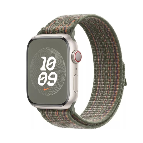 Ремешок для Apple Watch 41mm Sequoia/Orange Nike Sport Band (MTL33ZM/A)