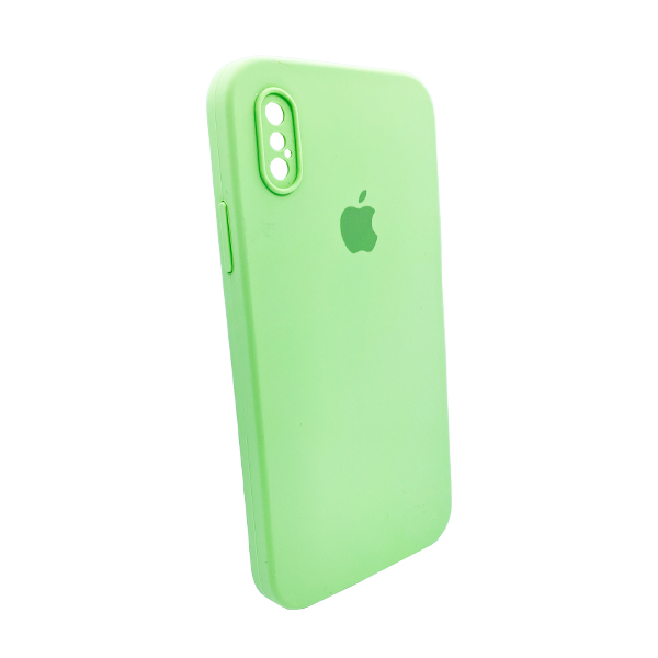 Чехол Soft Touch для Apple iPhone X/XS Mint with Camera Lens Protection Square