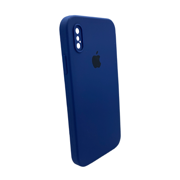 Чехол Soft Touch для Apple iPhone X/XS Deep Navy with Camera Lens Protection Square