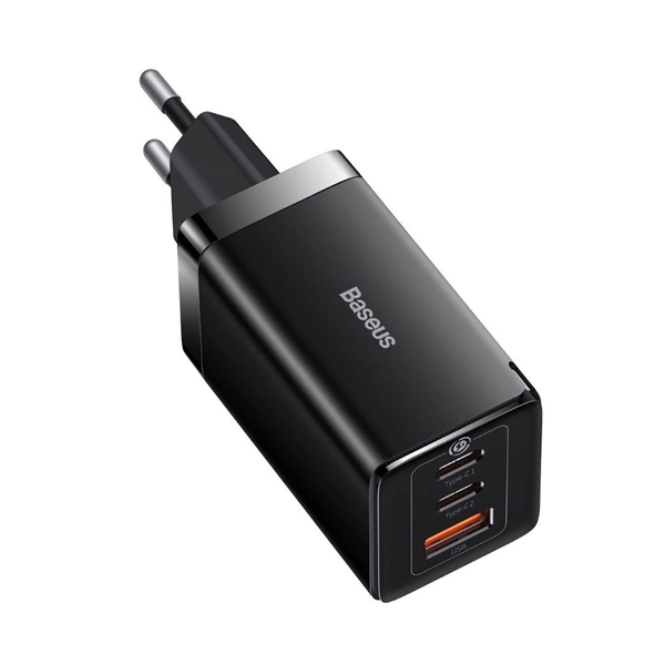 СЗУ Baseus GaN5 Pro Fast Charger 2C+U 65W Black w/Type-C to Type-C (CCGP120201)